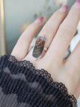 Sidabrinis dendritinio agato žiedas, 16.7 dydis