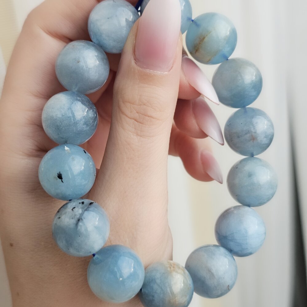 Masyvių akmenukų akvamarino apyrankė 💙💙💙