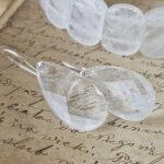 Kalnų krištolo auskarai