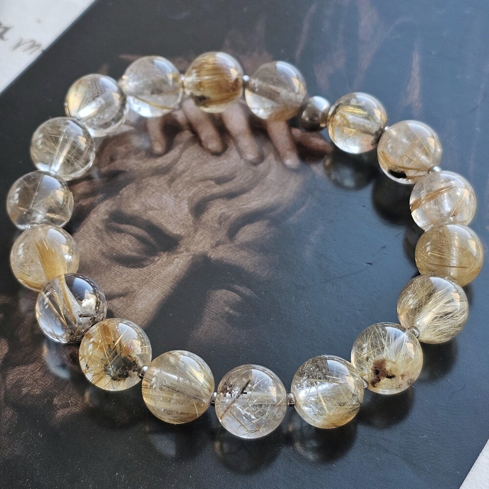 Rutilo kvarco apyrankė