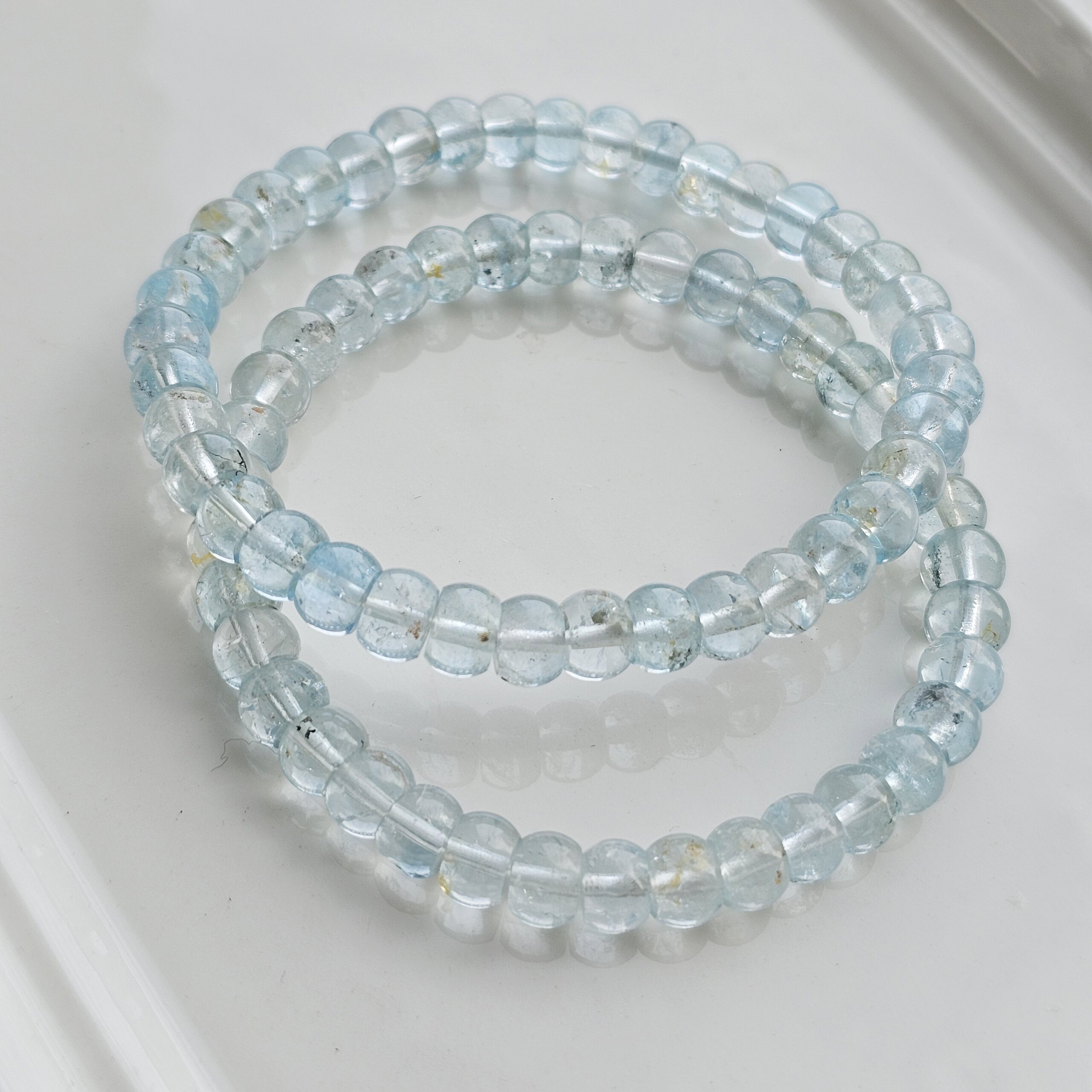 Žydro topazo apyrankė 🩵